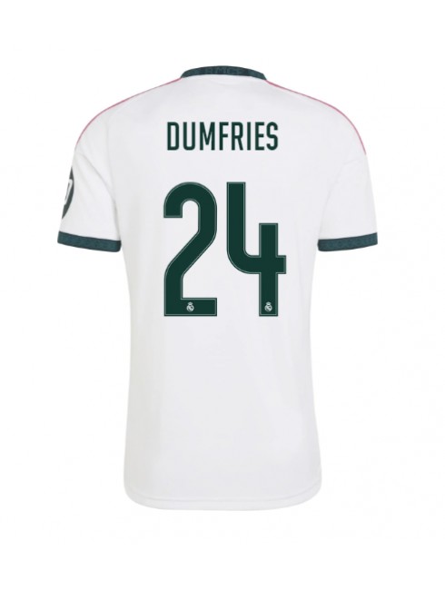 Moški Nogometna dresi replika Real Madrid Denzel Dumfries #24 Domači 2026-27 Kratek rokav Moški Nogometna dresi replika Real Madrid Denzel Dumfries #24 Domači 2026-27 Kratek rokav